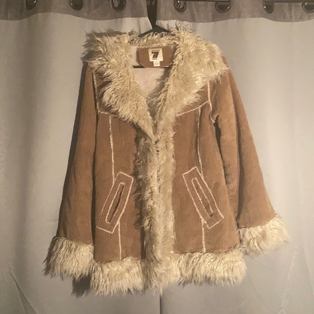 Vintage seventy seven corduroy fur jacket